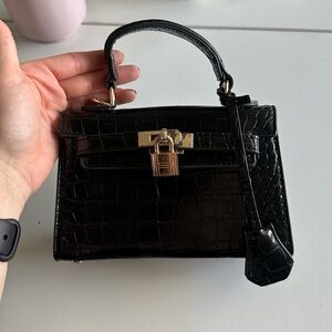princess polly croc birkin inspired mini bag